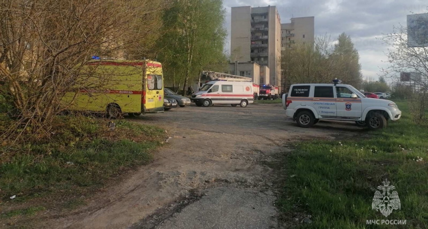 Во Владимире во время пожара эвакуировали несколько десятков человек