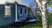 В Гороховецком районе Владимирской области сгорел дом