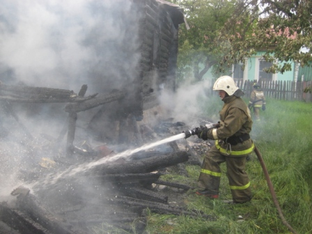 В Муромском районе на пожаре пострадал человек