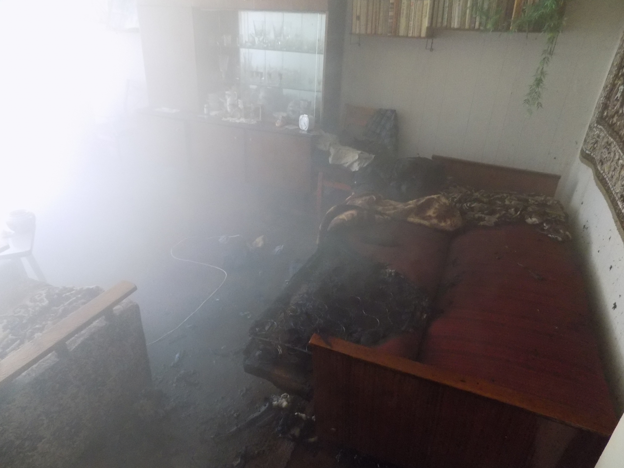 На пожаре в Собинке спасли мужчину из горящей квартиры
