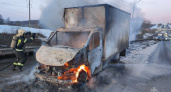 Во Владимире на Пекинке сгорел грузовой автомобиль 