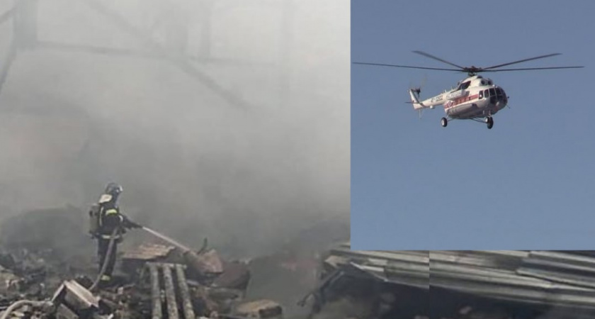 Владимирский вертолёт МЧС полетел в Рязанскую область для эвакуации пострадавших