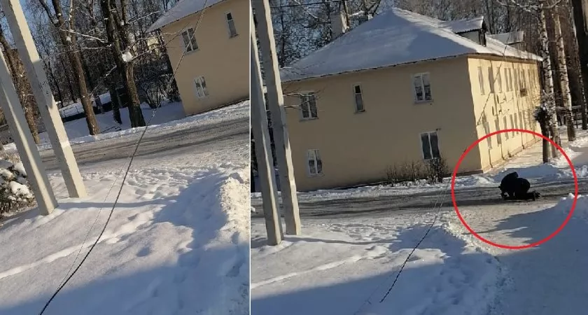 Фото к статье: В Юрьев-Польском дети ходят в школу рядом с валяющимися электрическими проводами