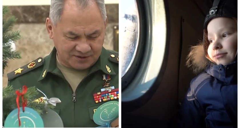 Сергей Шойгу покатал мальчика из Гороховца на военном вертолёте