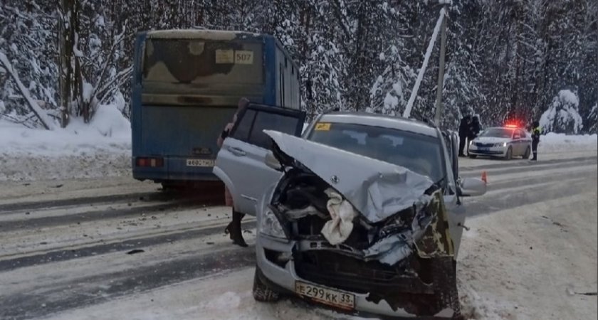 Во Владимирской области произошла ещё одна авария с рейсовым автобусом