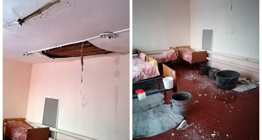 Во владимирском детском садике обрушился потолок
