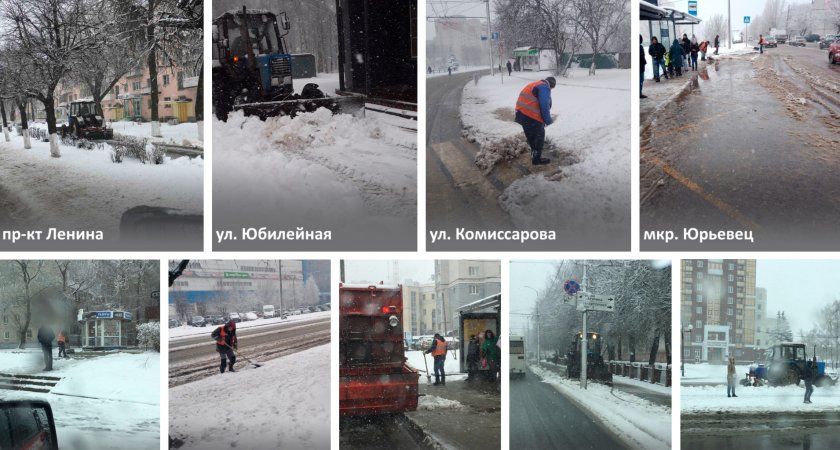 Последствия снегопада устраняются коммунальными службами Владимира