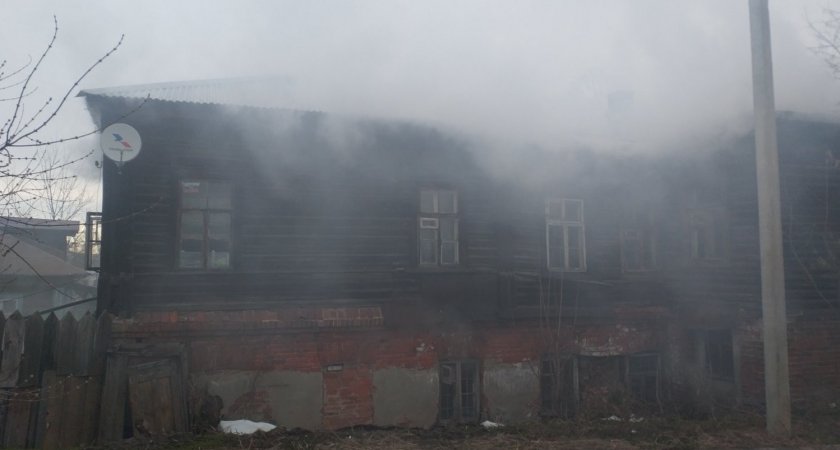 В центре Владимира произошёл крупный пожар