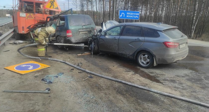 На трассе М-7 перед Покровом произошло ДТП-"паровозик"