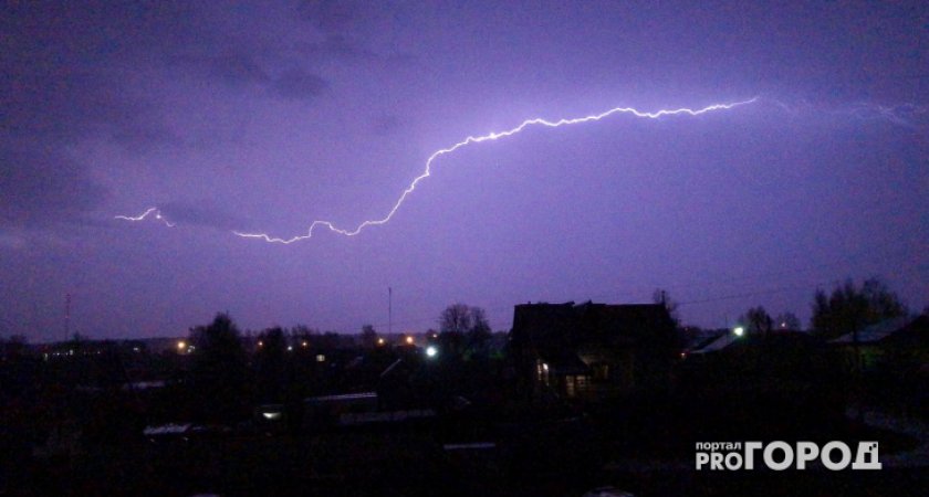 Владимирцев предупредили о ночной грозе с градом