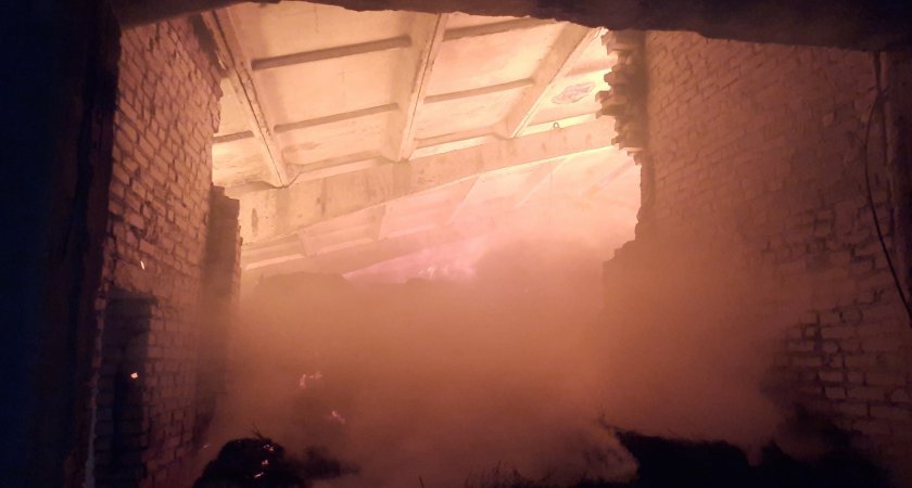 В Судогодском районе потушили крупный пожар