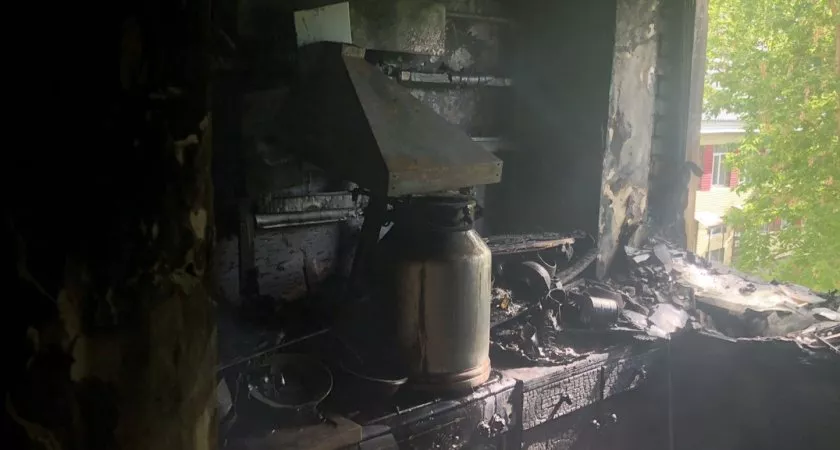 Фото к статье: В результате пожара в жилом доме на Ленина погиб мужчина