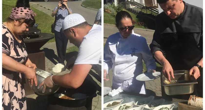 Фото к статье: Владимирцев научили готовить армянскую долму и узбекский плов