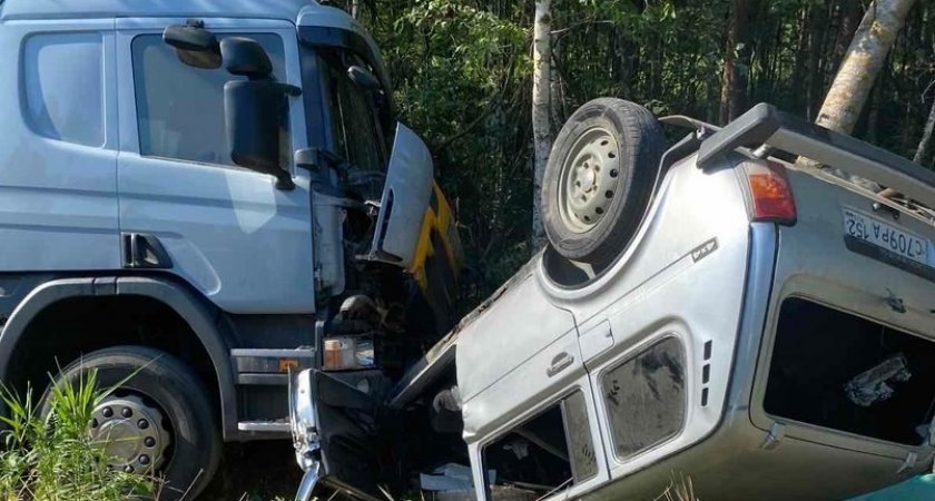 В Гусь-Хрустальном районе "Нива" влетела под грузовик: есть жертвы