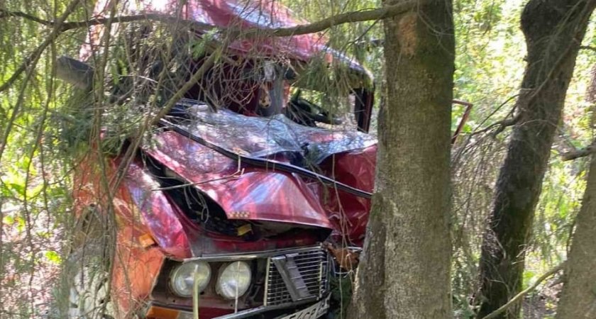 В Кольчугине автомобиль улетел в кювет: есть пострадавшие