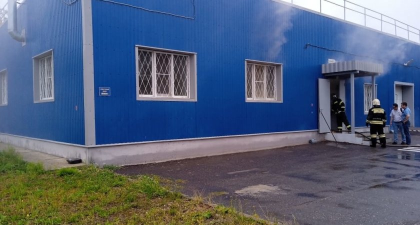 В Юрьев-Польском тушили административное здание холдинга "Ополье"