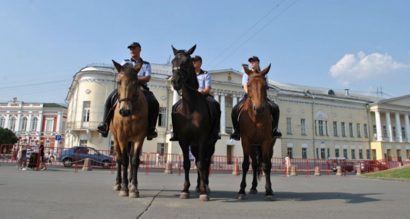 Жители Владимира увидели развод на Соборной площади