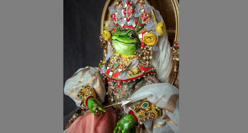 Лягушка от владимирской мастерицы претендует на победу в крупном кукольном конкурсе
