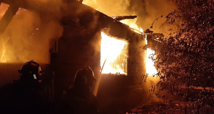 Во Владимирской области крупный пожар унёс жизнь человека