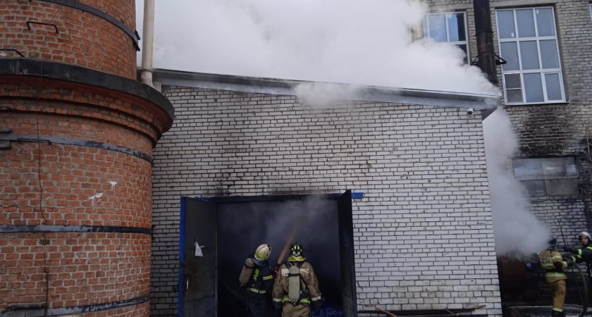 В Гусь-Хрустальном на территории хлебзавода произошел пожар