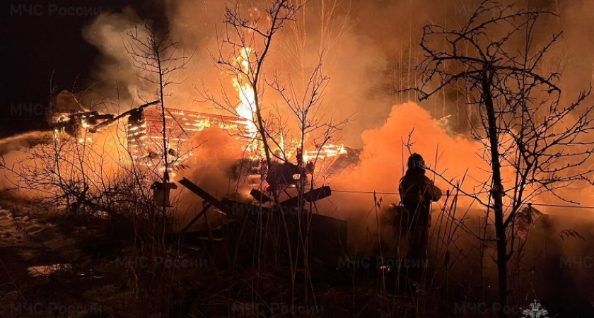 Во Владимирской области во время пожара в жилом доме погиб мужчина 
