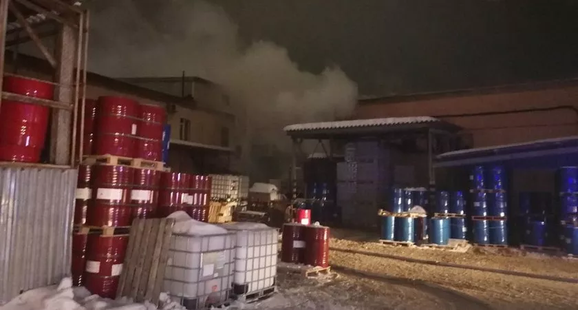 Фото к статье: На химическом предприятии во Владимире произошел крупный пожар