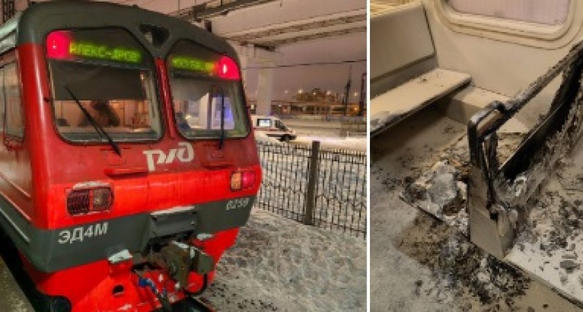 В электричке "Москва - Александров" произошел смертельный пожар