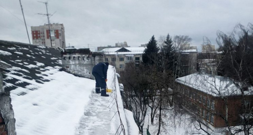 Администрация города Владимира принудила арендаторов почистить козырьки и крыши