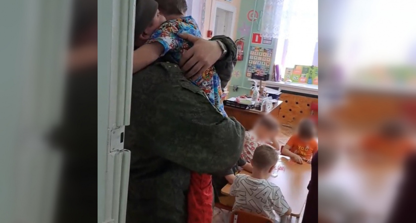 В сети появилось трогательное видео встречи бойца СВО из Гусь-Хрустального со своим сыном