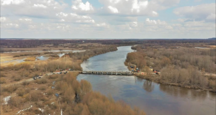 В Вязниковском районе из-за половодья разведут наплавной мост
