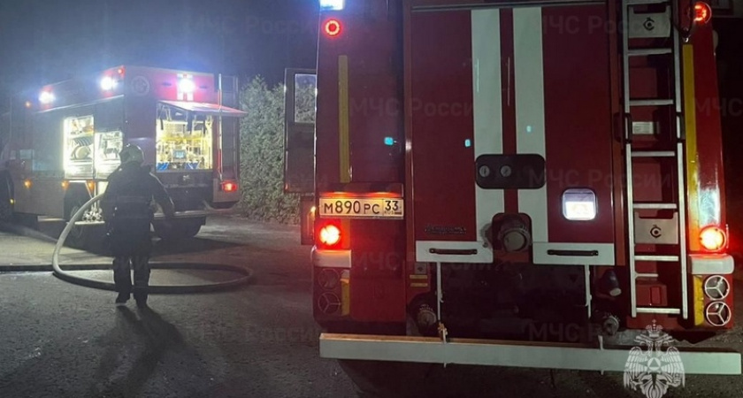 В Александровском районе полностью сгорел жилой дом