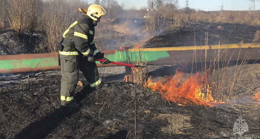 Во Владимире потушили пожар площадью 1 000 квадратных метров