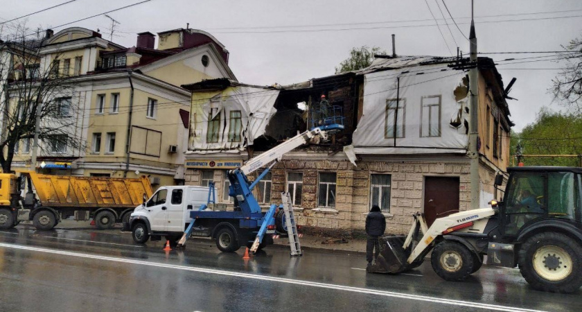 В мэрии дали комментарий по поводу обрушившегося дома в центре Владимира