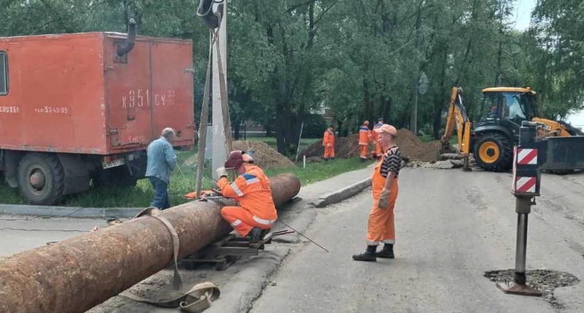 Фото к статье: Во Владимире начался ремонт дороги на улице Чапаева