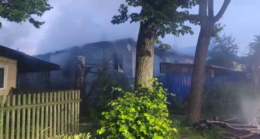 В Кольчугино загорелись два многоквартирных дома