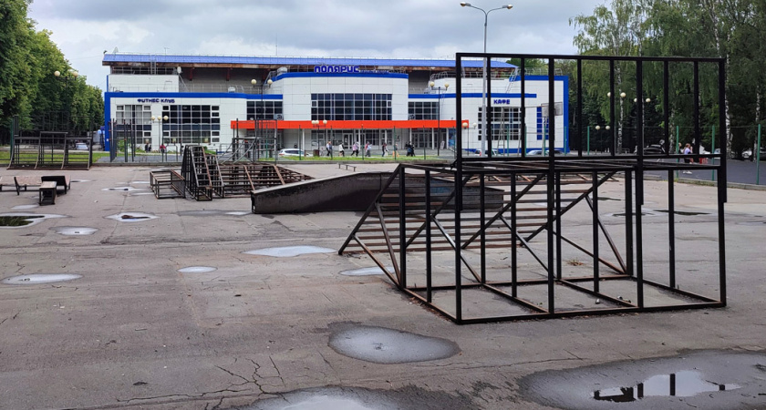 В Центральном парке во Владимире демонтируют скейт-площадку