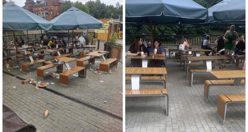 Владимирские власти заставили руководство "Вкусно и точка" убрать свалку на летней веранде