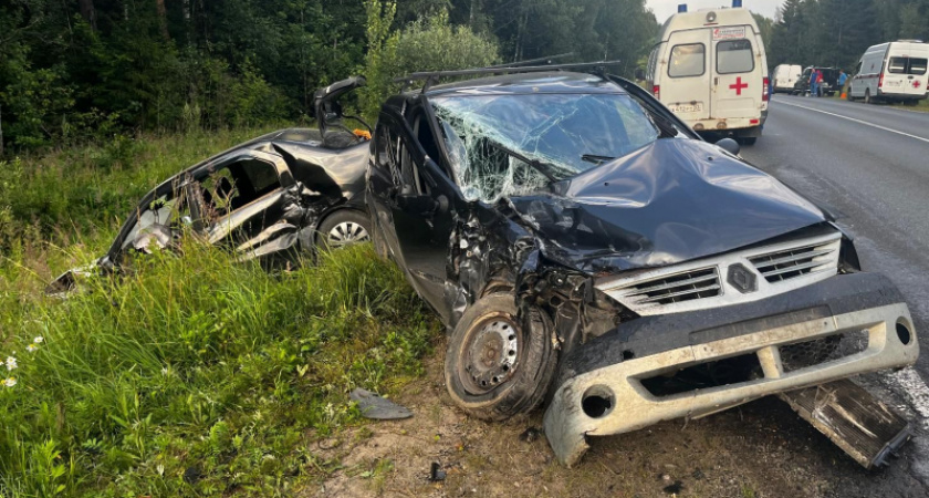 В ДТП с двумя «Рено Логан» в Кольчугинском районе пострадали 5 человек, 2 из них - дети