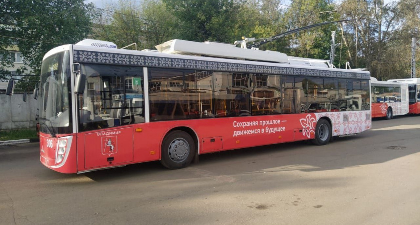 Во Владимире на маршрут вышли белорусские троллейбусы