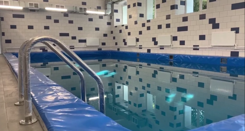 В гимназии №35 во Владимире закончили восстанавливать бассейн