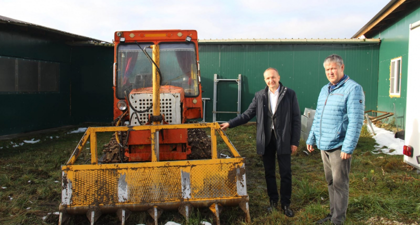 Министр сельского хозяйства региона Олег Пугаев посетил фермерское хозяйство Айтугана Текегалиева