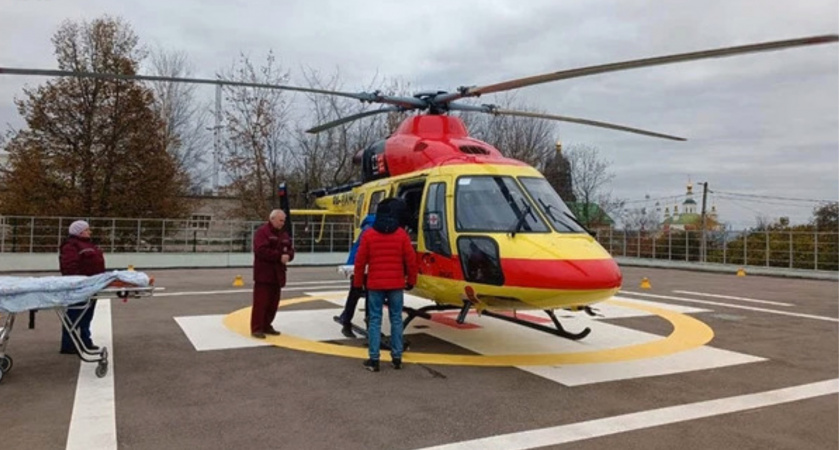 Во Владимирской области за 2023 год 72-х пациентов доставили в больницу на вертолете