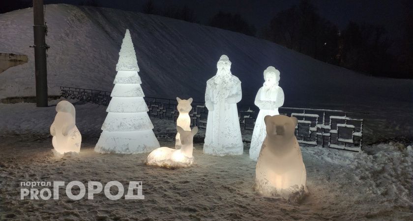 В центре Владимира появились световые фигуры 