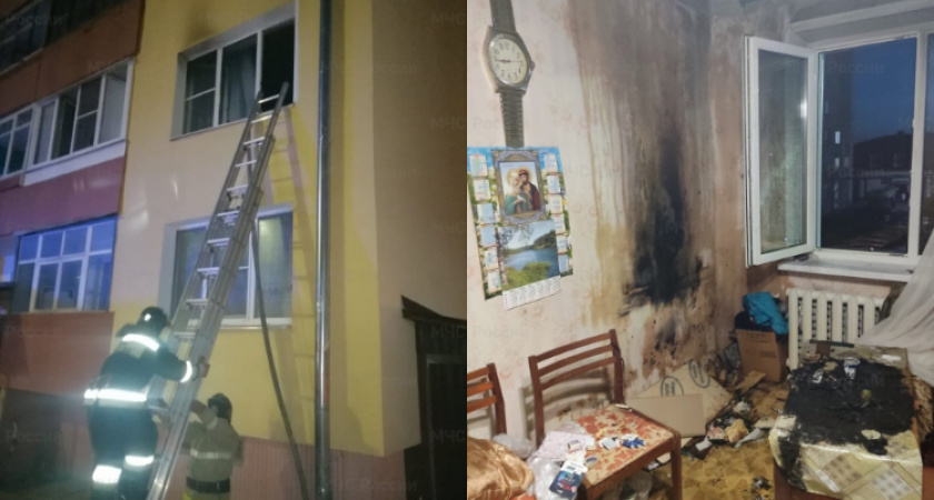 В Меленках загорелась квартира в многоэтажном доме