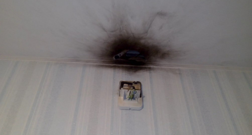 Во Владимирской горбольнице произошел пожар из-за замыкания в светильнике