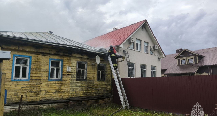 Во Владимирской области спасатели вынесли из огня неходячую старушку 