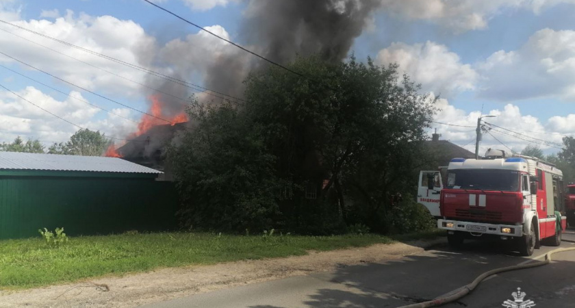 Во Владимире загорелся частный жилой дом 