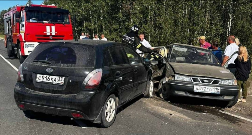 Спасателям пришлось деблокировать пострадавшего в аварии на дороге в Суздальском районе