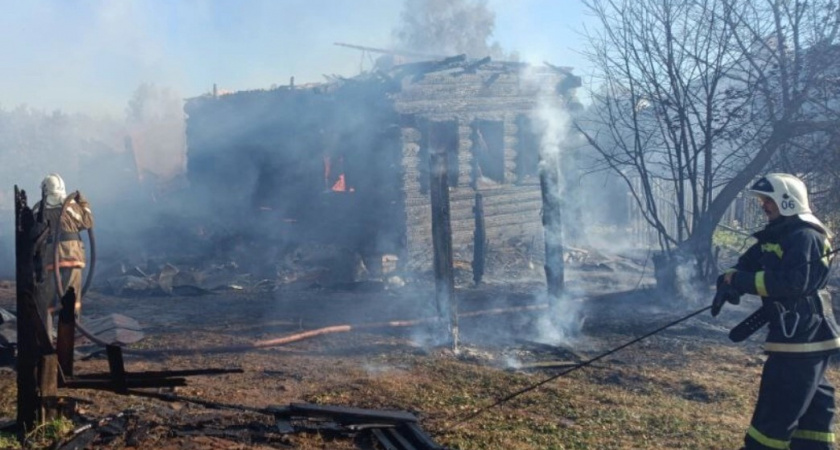 На пожаре в Ковровском районе пострадал житель частного дома