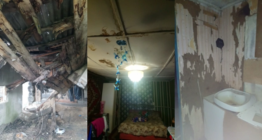 Фото к статье: Администрация Собинского района отказала во временном жилье семье с детьми, проживающей в аварийной развалюхе